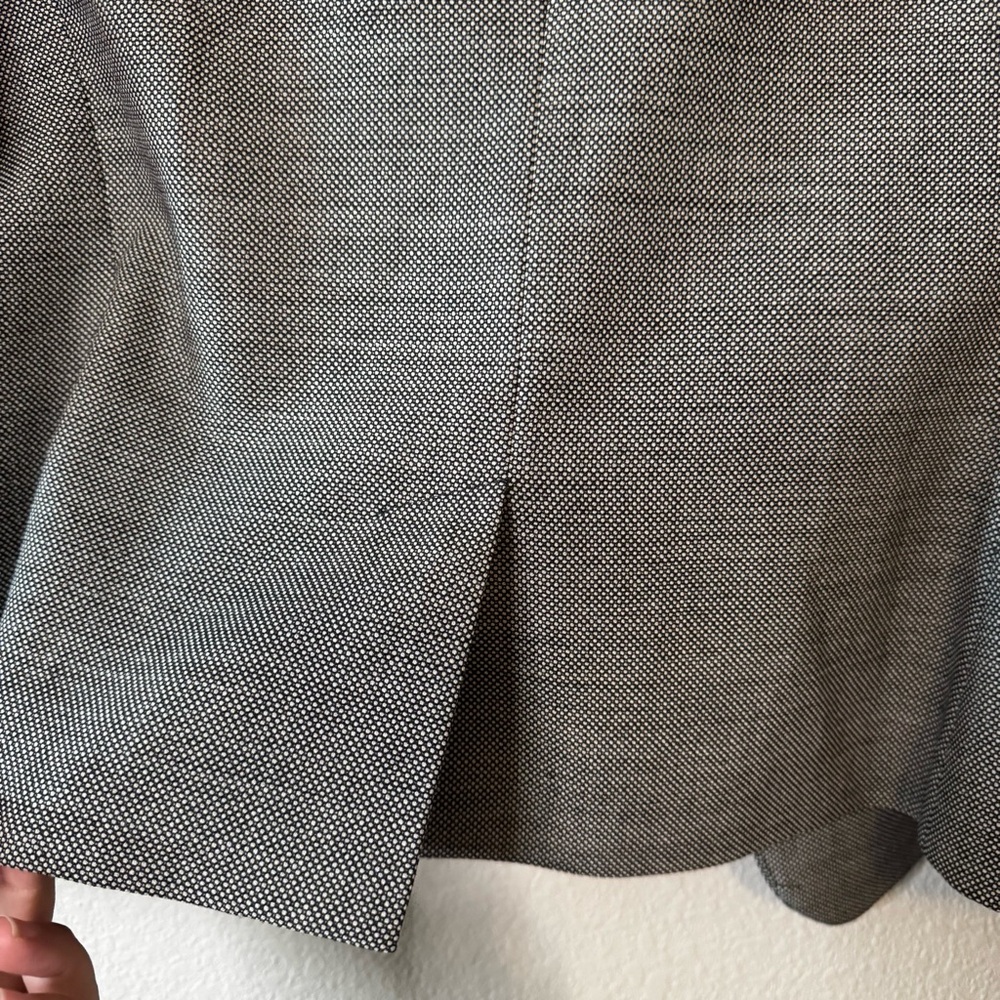 Talbots Gray Wool Blend One Button Closure Blazer… - image 9